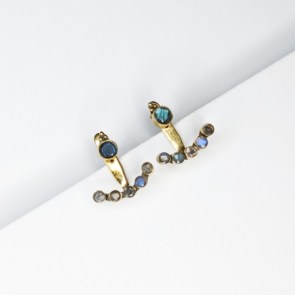 NWT Baizaar Labradorite Ear Jackets - Picture 6 of 7